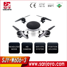 HUAJUN W606 - 3G 5.8G FPV 2 mega cámara 2.4G 4 canales 6 ejes Gyro FPV Quadcopter NEGRO SJY-W606-3G